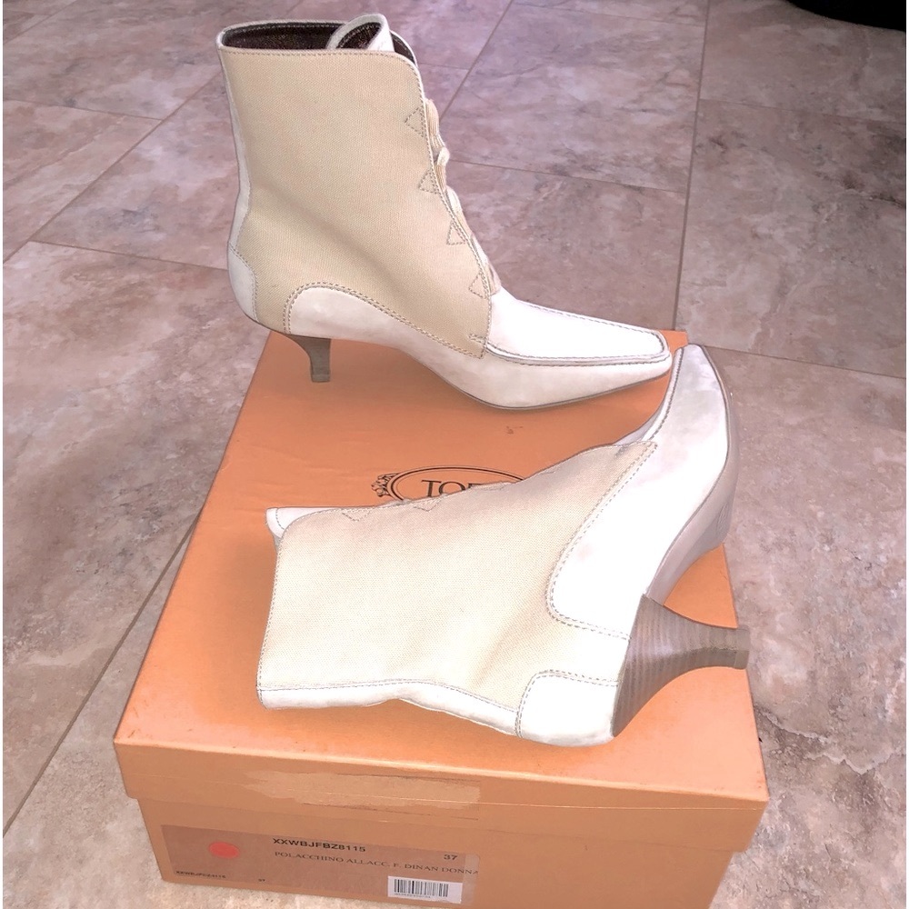 Authentic New In Box RARE Vintage Tod’s Polacchino Donna Boots Size 7